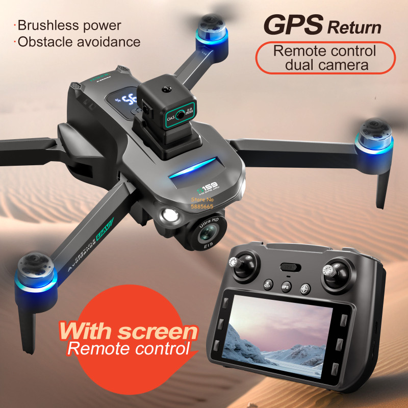 Drone Controller Screen - 8K Dual Kamera 5G WIFI FPV