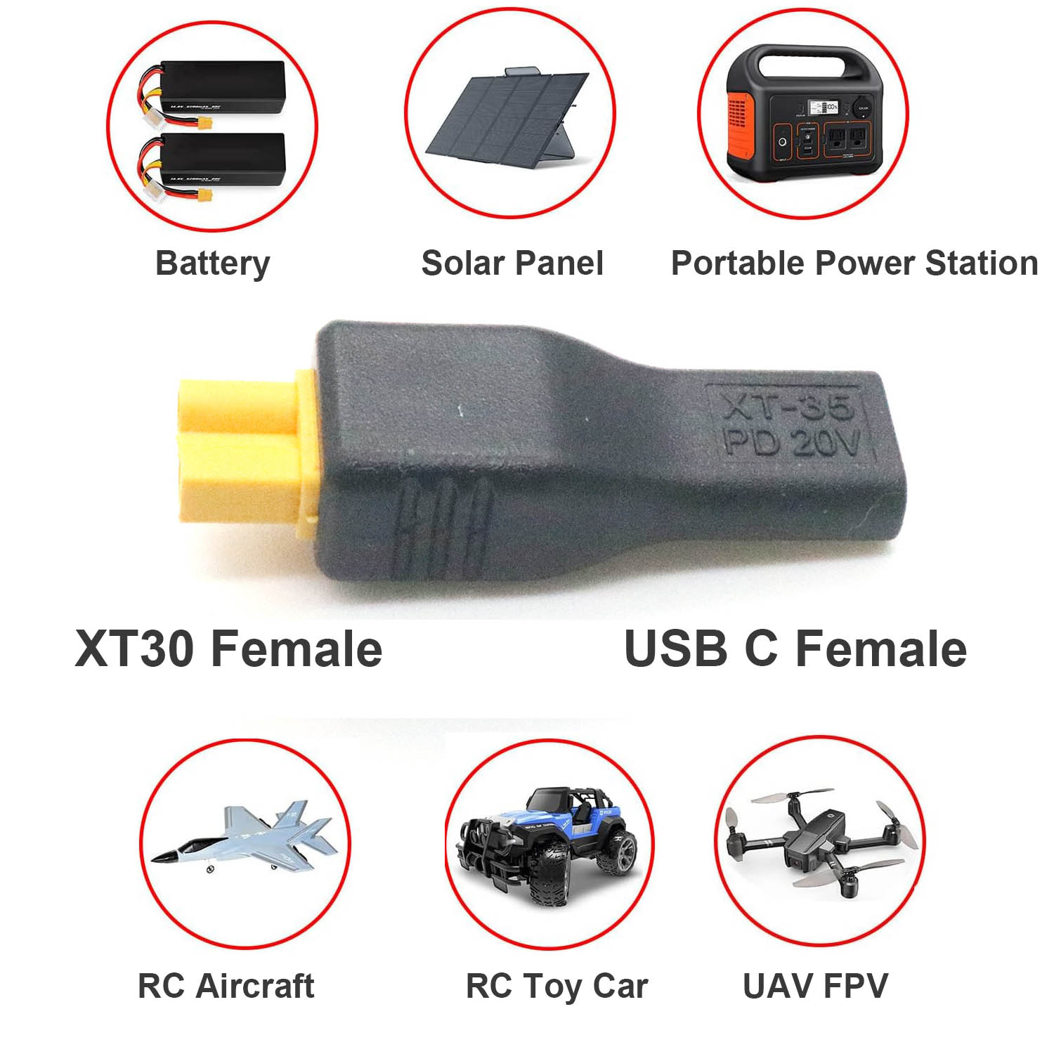 1pc USB Typ C Weibliche Eingan – Drone Battery Adapter Bewertung und Preis